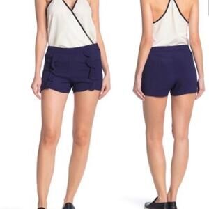 Kut From the Kloth Navy Blue Ruffle Dressy Shorts Size 6